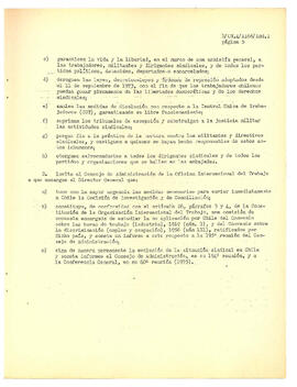 Información presentada por la Oficina Internacional del Trabajo en cartas de 5 de diciembre de 1974 (original inglés) y 29 de enero de 1975 (original español) (5)