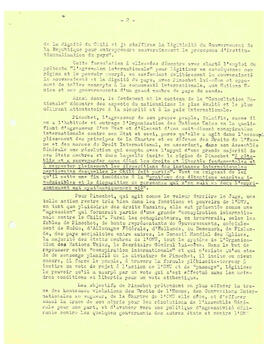 Plebiscite de Pinochet. Une farce et une nouvelle violation des droits de l'homme et des conventions internationals. (2)