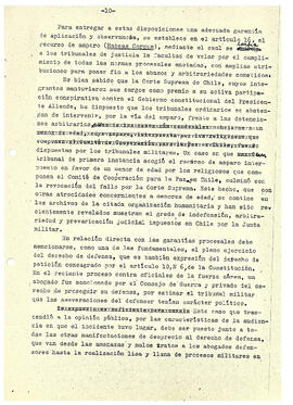 El carácter antijurídico de los procesos contra partidarios y simpatizantes del gobierno de la Unidad Popular (10)