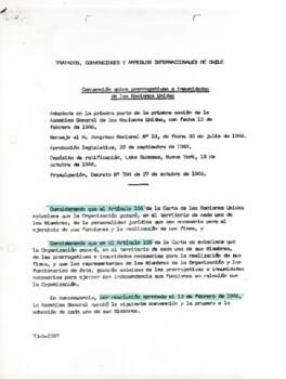 Tratados, convenciones y arreglos internacionales de Chile