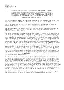 Informe de la Subcomisión de prevención de discriminaciones y protección a las minorías sobre su 29º periodo de sesiones