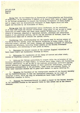 Algerian,Cuba,Guinea-Bissau,Mali,Mongolia,German Democratic Republic,Senegal,Democratic Yemen and Yugoslavia: draft resolution respect for human right in Chile (2)