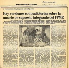 Recorte de prensa FPMR