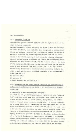 The protection of human rights and the impact of emergency situations un international law: the chilean case (8)
