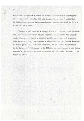 La intervención imperialista en El Salvador y el contubernio Reagan-Pinochet (14)