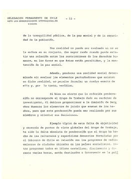 Estudio de los informes de violaciones de derechos humanos en chile, con particular referencia a la tortura y otros tratos o castigos crueles, inhumanos o degradantes. Nota de la Secretaría (14)