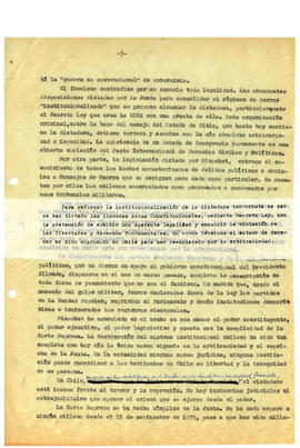 La violación flagrante y masiva de los derechos humanos en Chile: un desafío a la comunidad internacional. (3)