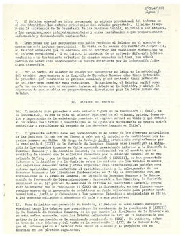 Estudio de las consecuencias de la ayuda y asistencia económica extranjera sobre el respeto de los derechos humanos en Chile (3)