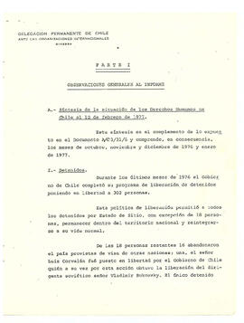 Estudio de los informes de violaciones de derechos humanos en chile, con particular referencia a la tortura y otros tratos o castigos crueles, inhumanos o degradantes. Nota de la Secretaría (3)