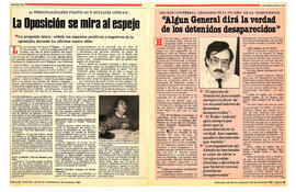 Entrevista a Héctor Contreras, Abogado de la Vicaría de la Solidaridad. "Algún General dirá la verdad de los detenidos desaparecidos." (1)