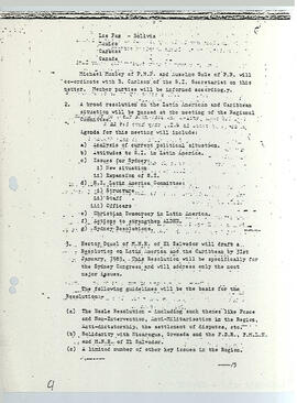 Informe sobre una reunión secreta dela Sección regional de la Internacional Socialista, efectuado en managua del 6 al 7 de enero de 1983 (11)