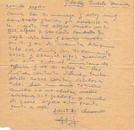 Querida Esposa: Cariño lei tu mensaje y estoy muy bien, Fredy, gracias por escribirle a tu viejito… (1)