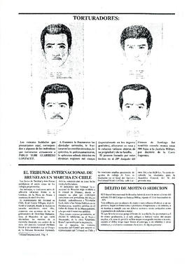 Tribunal Internacional, alternativa de justicia para Chile. Informe de la Comisión Rettig a las puertas [Boletín] (4)