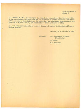 Información presentada por la Oficina Internacional del Trabajo en cartas de 5 de diciembre de 1974 (original inglés) y 29 de enero de 1975 (original español) (9)
