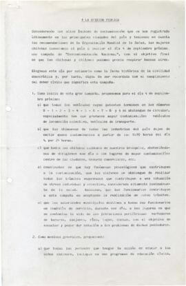 A la Opinión Pública