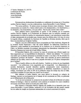 Estremecedoras declaraciones formuladas