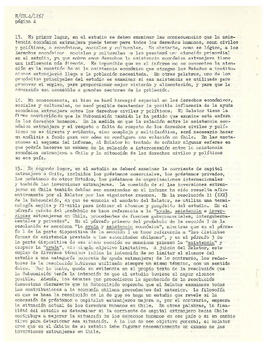 Estudio de las consecuencias de la ayuda y asistencia económica extranjera sobre el respeto de los derechos humanos en Chile (4)