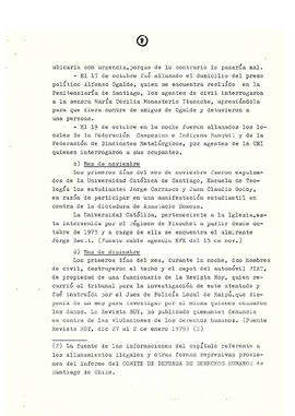 Memorándum acerca de las violaciones a los derechos humanos en Chile en diferentes campos de acción hasta el último año (10)
