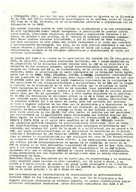 Informe preliminar de la 33 sesión de la Comisión de derechos humanos de las Naciones Unidas (CDH) y su tratamiento de ltema 5 del programa "estudio de los informes de violaciones de derechos humanos en Chile…" (2)