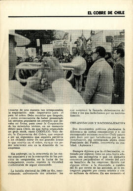 El cobre de Chile es ahora chileno: discurso del presidente Allende en el día de la dignidad nacional (10)