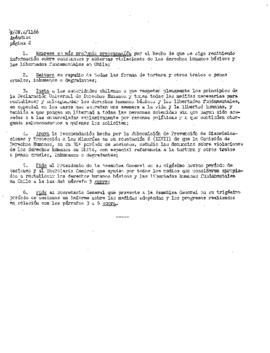 Estudio de los informes de violaciones de los derechos humanos en Chile, con particular referencia a la tortura y otros tratos o castigos crueles, inhumanos o degradantes (resolución 8 (XXVII) de la Subcomisión de Prevención de Discriminaciones y Protecci