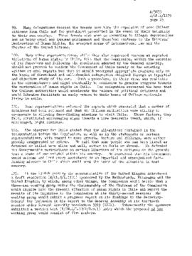 Study of reported violations of human rights in Chile, with particular reference to torture and other cruel, inhuman or degrading treatment or punishment (3)