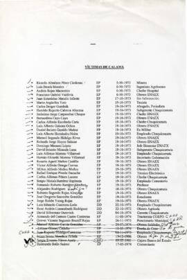 Víctimas de Calama
