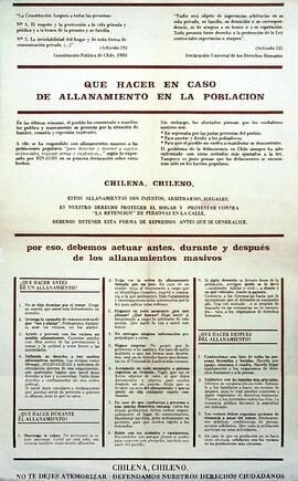 Que hacer en caso de allanamiento en una población