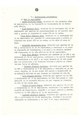 Memorándum acerca de las violaciones a los derechos humanos en Chile en diferentes campos de acción hasta el último año (12)