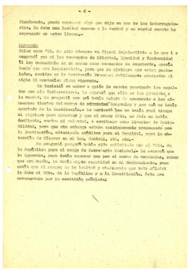 Texto in extenso del manuscrito dejado por el Gral. Bachelet sobre su detención, los interrogatorios, las calumnias y las torturas a que fue sometido entre el 11.9.73 y el 12.12.73. (9)