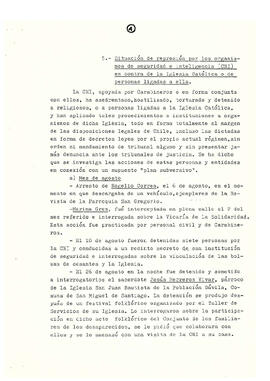 Memorándum acerca de las violaciones a los derechos humanos en Chile en diferentes campos de acción hasta el último año (6)