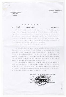 Informa Nº 580 Excma Corte