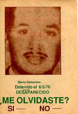 Panfleto. Me olvidaste? Mario Zamorano