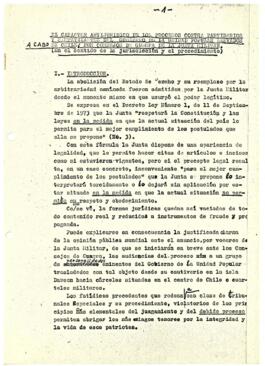 El carácter antijurídico de los procesos contra partidarios y simpatizantes del gobierno de la Unidad Popular