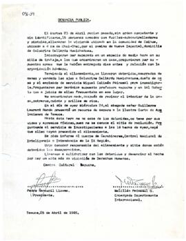 Denuncia pública
