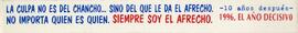 La culpa no es del chancho...