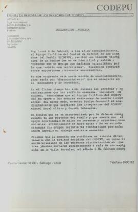 Declaración Pública