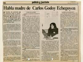Habla Madre de Carlos Godoy Echegoyen