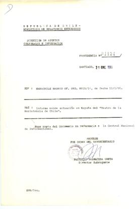 [Memorandum N°01124 - Ministerio de Relaciones Exteriores - Dirección de Asuntos Culturales e Información]