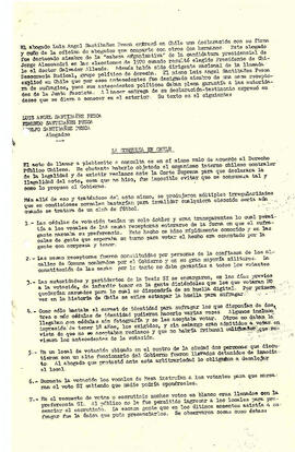 El abogado Luis Ángel Santibañez Pezoa entregó en Chile una declaración con su firma y cuño de la oficina de abogados (...) (1)