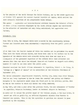 Material for a 20 to 25 minute intervention before the tribunal investigating the crimes of the fascist military junta in Chile. (2)