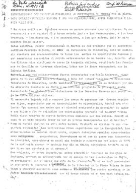 Estremecedoras declaraciones formuladas en conferencia de prensa por el sacerdote católico Patricio Gajardo...