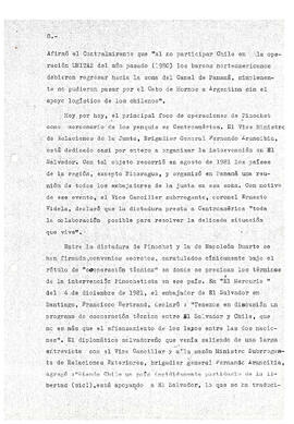 La intervención imperialista en El Salvador y el contubernio Reagan-Pinochet (8)