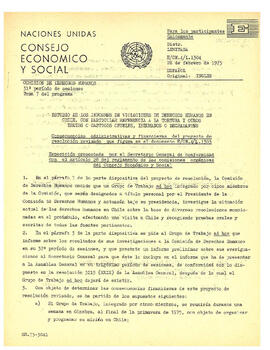 Consecuencias administrativas y financieras del proyecto de resolución revisado que figura en el documento. Exposición presentada por el secretario general de conformidad con el artículo 28 del reglamento de las comisiones orgánicas del Consejo Económico