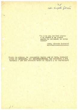 Texto in extenso del manuscrito dejado por el Gral. Bachelet sobre su detención, los interrogatorios, las calumnias y las torturas a que fue sometido entre el 11.9.73 y el 12.12.73.