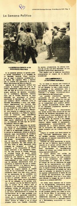 La derecha frente a un asesinato político