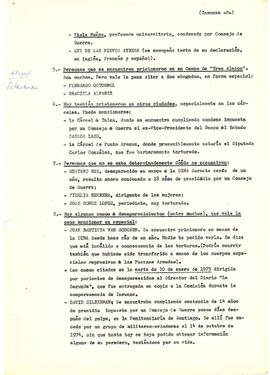 Personas y lugares mencionados por el ministro Sergio Insunza en su declaración ante el grupo ad hoc de la comisión de derechos humanos. (2)