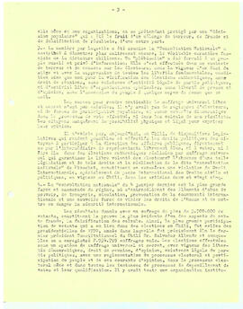 Plebiscite de Pinochet. Une farce et une nouvelle violation des droits de l'homme et des conventions internationals. (3)