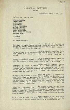 Estimadas colegas: En la cárcel de Mujeres de Santiago, sección "Santo Domingo...
