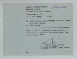 [Memorandum Reservado N°146 - Ministerio de Relaciones Exteriores - Dirección de Política Bilateral - Departamento Américas]